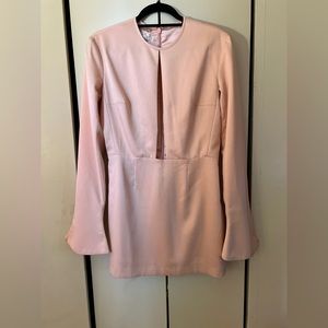 A pink sexy mini dress